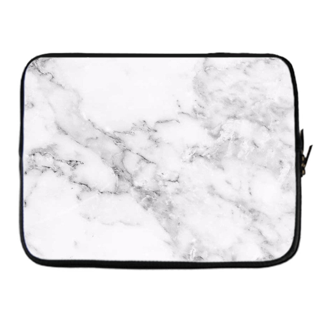 White Marble Macbook Sleeve