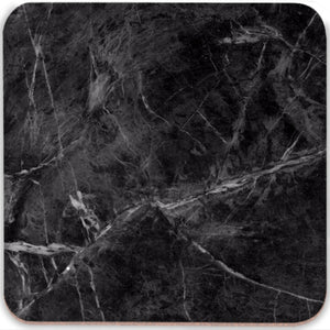 Black Marble Coaster Set