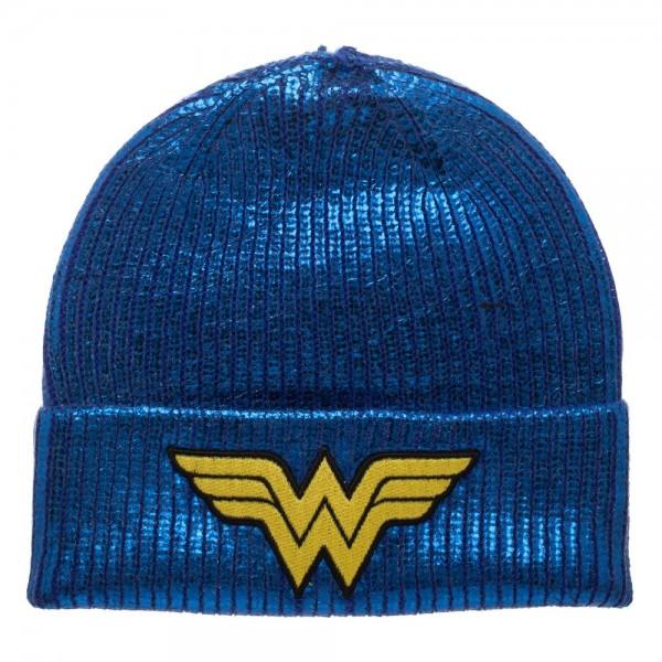 Wonder Woman Metallic Coated Beanie