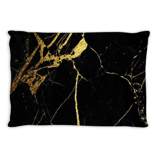 Black Marble Throw Pillows