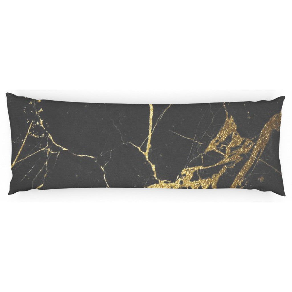 Black Marble Body Pillow