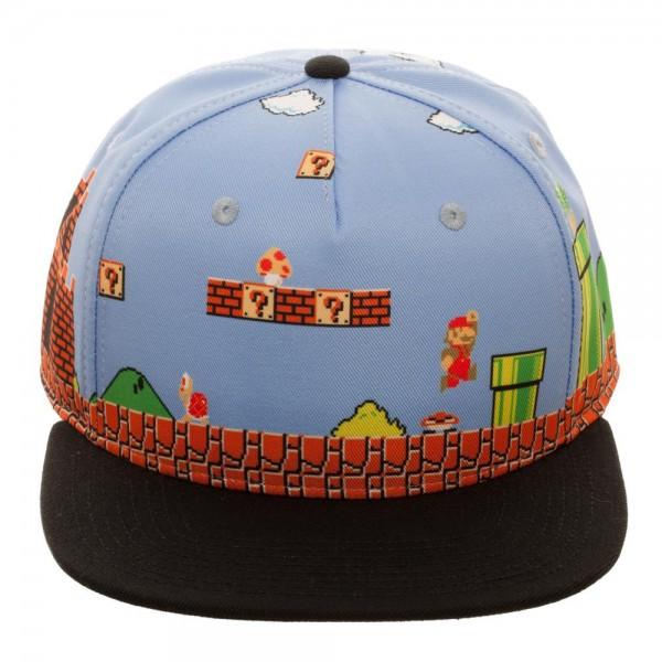 Mario 8Bit All Over Scene Snapback