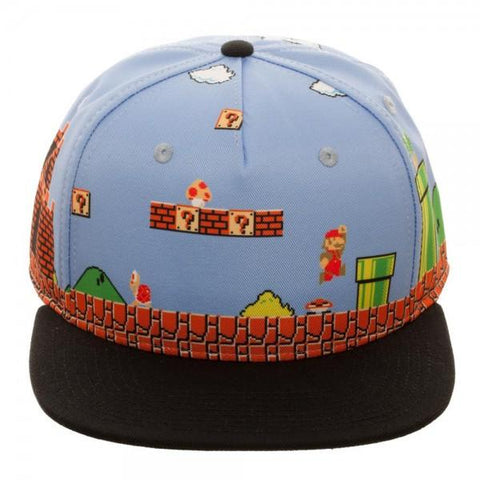 Mario 8Bit All Over Scene Snapback
