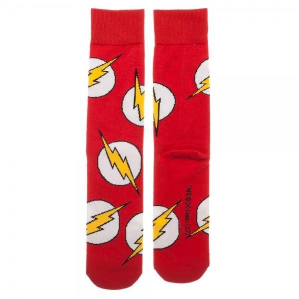 DC Comics Flash Large All over Print Crew Socks